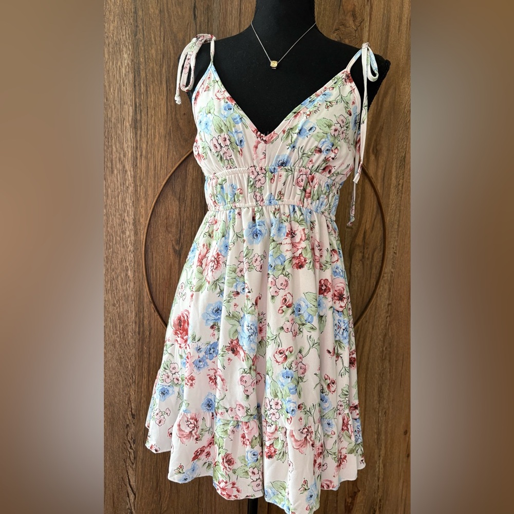 Altar'd State Floral Dress with Spaghetti Straps